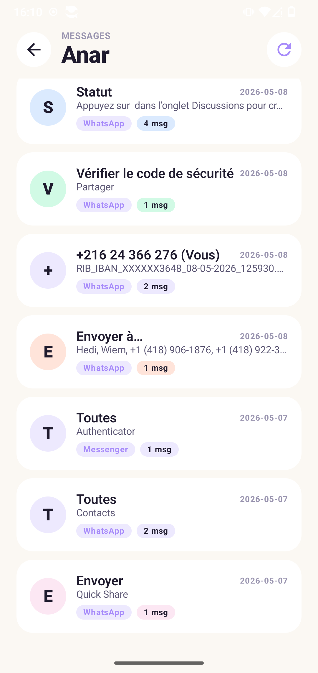 Messages